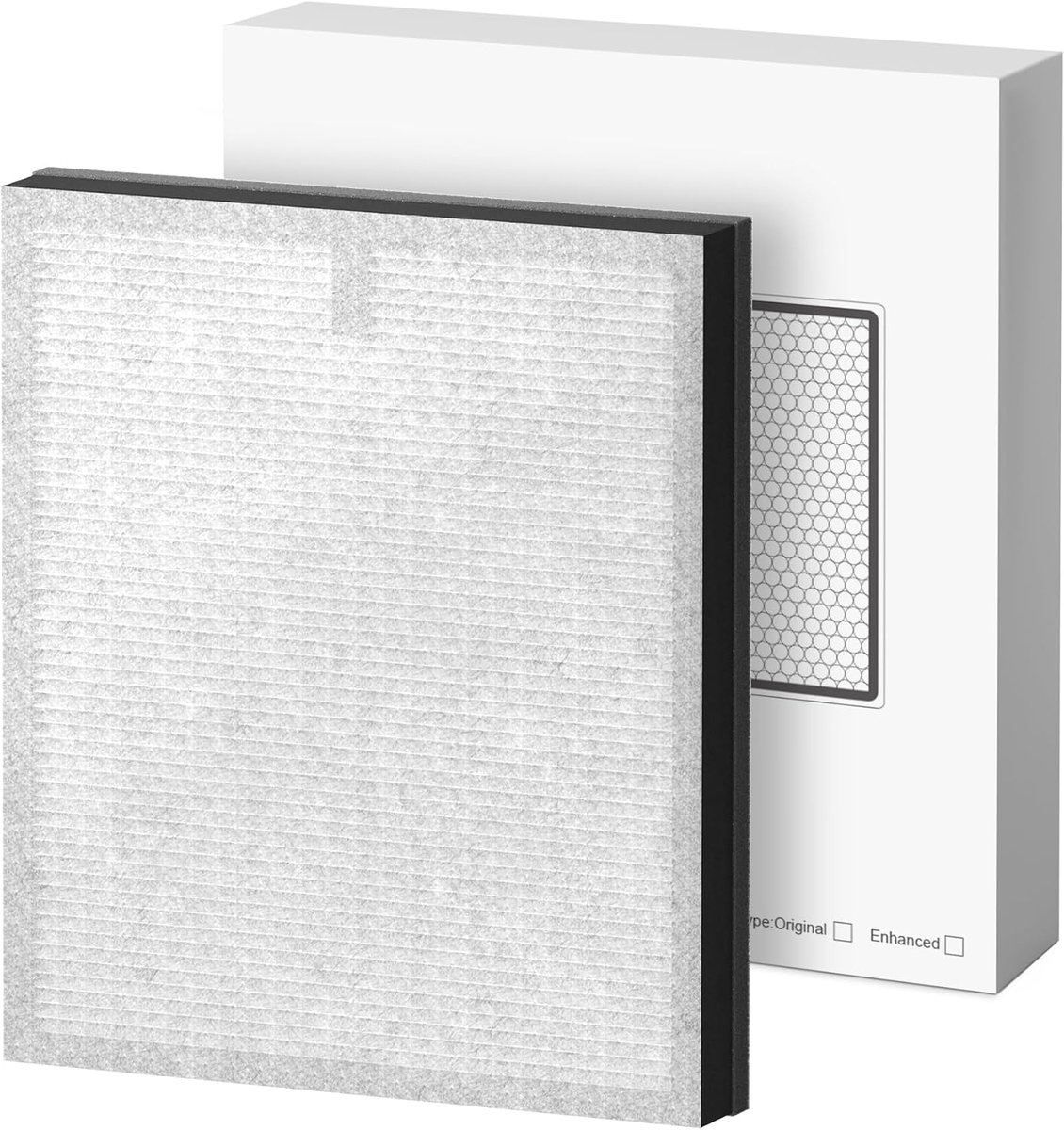 Thijox - HEPA luchtreiniger HY4866 voor stof, huidschilfers van huisdieren, rook en pollen - Verbeterde versie, 2 stuks, Ideaal voor slaapkamer en kan