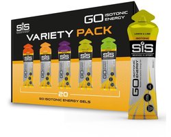 SiS SiS Science in Sport - Go Isotonic Energiegel - 20x60 ml - Variatie pack bundel - Lemon & Lime, Orange, Apple, Tropical & Blackcurrant