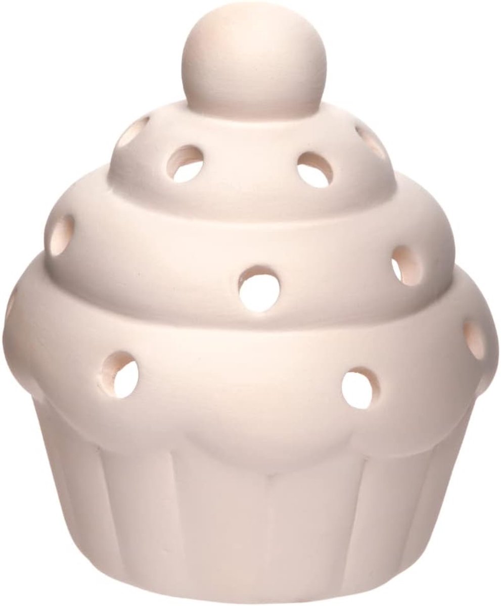 Thijox - Cupcake Theelichthouders Pakket van 3 - Creatief Knutselproject voor Kinderen - Ideaal voor Binnen- en Buitendecoratie, Feest, Kunst en Ambac