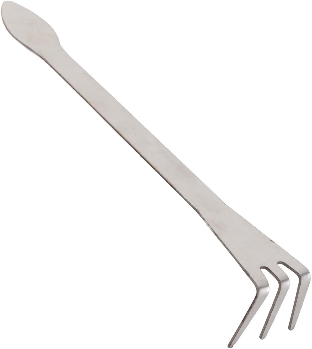SnelShoppen - Bonsai Rake 3-Prong - Roestvrijstalen Tuinhark met Ergonomische Lange Handgreep voor het Losmaken van Tuinplanten en Grond - Perfect voo