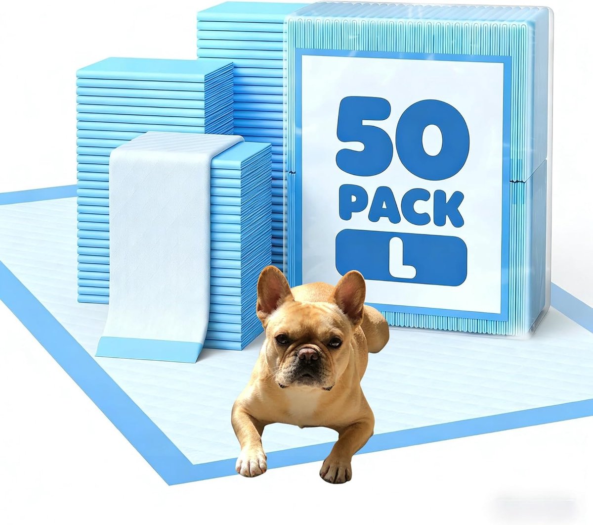 Thijox - 50 Puppyonderleggers 60x60 cm - Wegwerp Pipi-Matten voor Honden - Lekvrij - 5-Laags Design met Sneldrogend Oppervlak - Roze Aankleedkussen vo