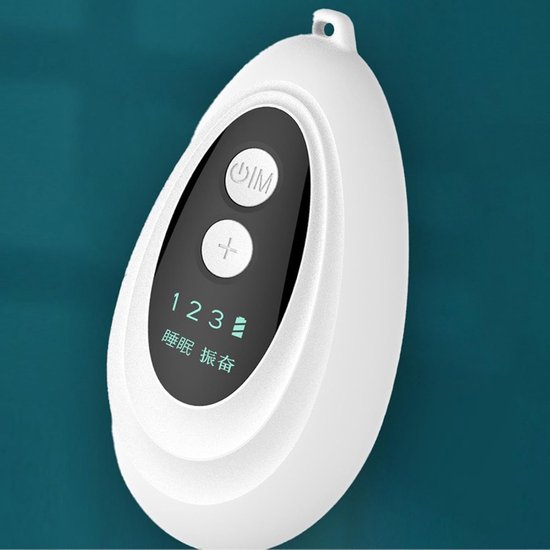 Elektrische slaaphulp, oplaadbare slaaphulp handheld, massage voor ontspanning, USB, opladen slaaphulp machine met twee modi voor middelbare leeftijd, oudere mensen — afbeelding 3