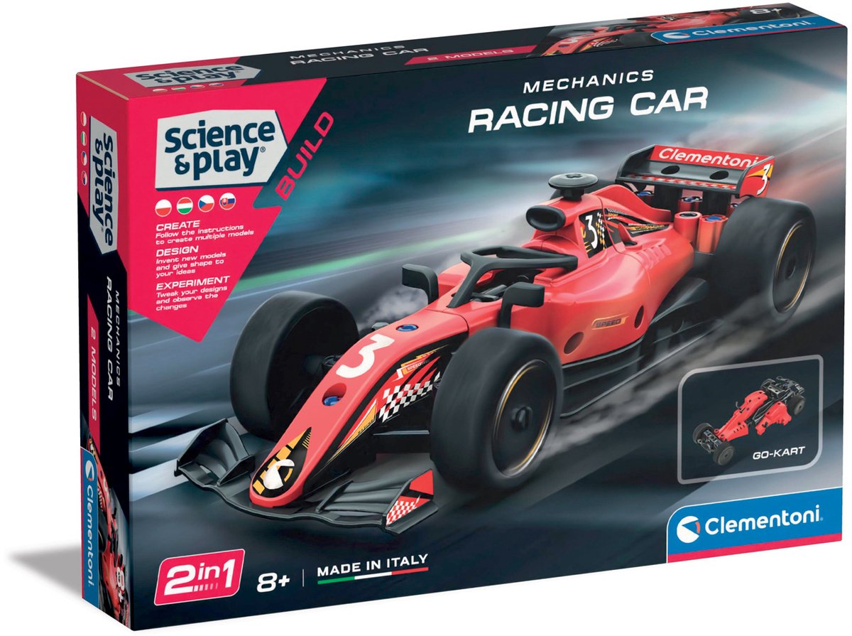 Automonteurs Formule 1 en Go-Kart bouwset Clementoni