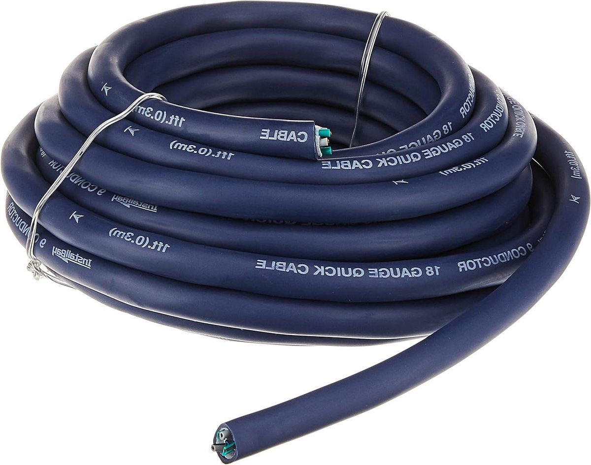 Aansluitkabel - Verbindingskabel Multi-Use - Elektronica Aansluiten - 9 Geleiders EIA Kleurcode - 20 Voet - Blauw