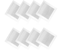 8 stuks reparatiepleisters van aluminium, zelfklevend, 10 x 10 cm, vezelnet op verzinkte plaat, duurzaam, reparatiepleisters voor droogbouw, reparatie van scheuren