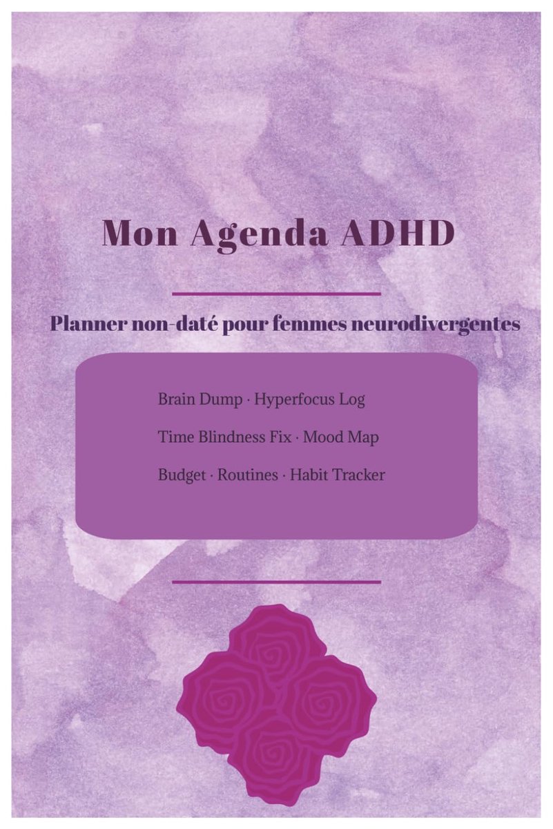 Agenda ADHD planner non-datet - voor vrouwelijke neurodivergenten - overzichtelijk - stimuleert focus en organisatie - ShopVlot