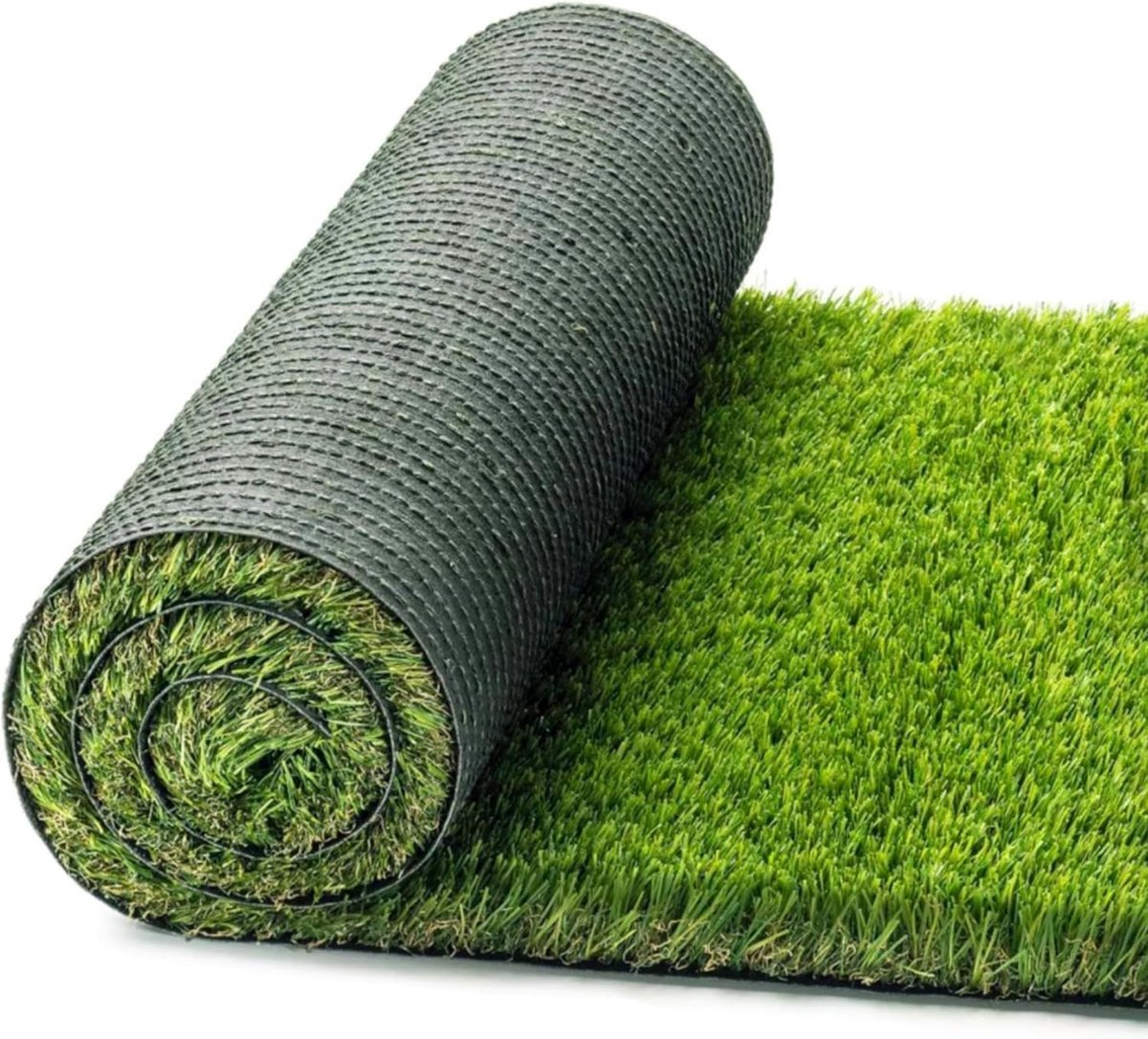 SnelShoppen - Kunstgras Rol 30 mm Dikte Luxe Groen voor Tuin, Terras, Balkon - Realistisch Kunstgras, UV-bestendig, 1 x 2 m