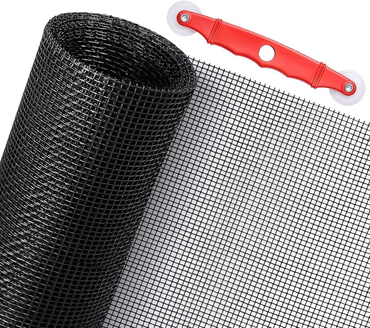 Vliegengaas 130 x 300 cm - polyester - krasbestendig - bescherming tegen insecten - ShopVlot