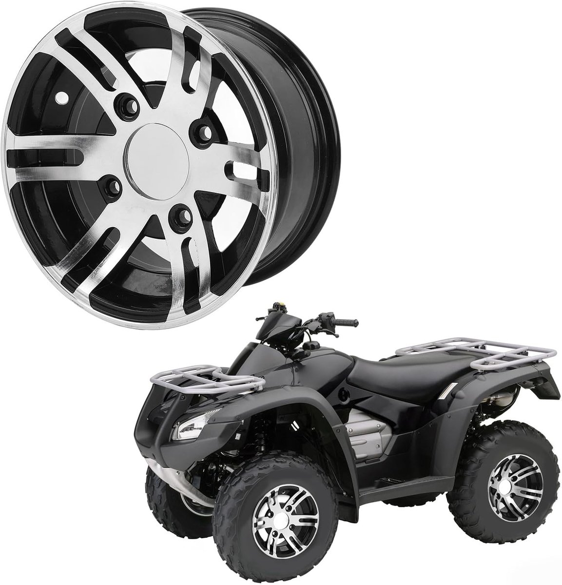 ATV Velg Aluminium - Skelter Velg - Voertuig Upgraden - Hoge Sterkte - 10 Inch - Metallic
