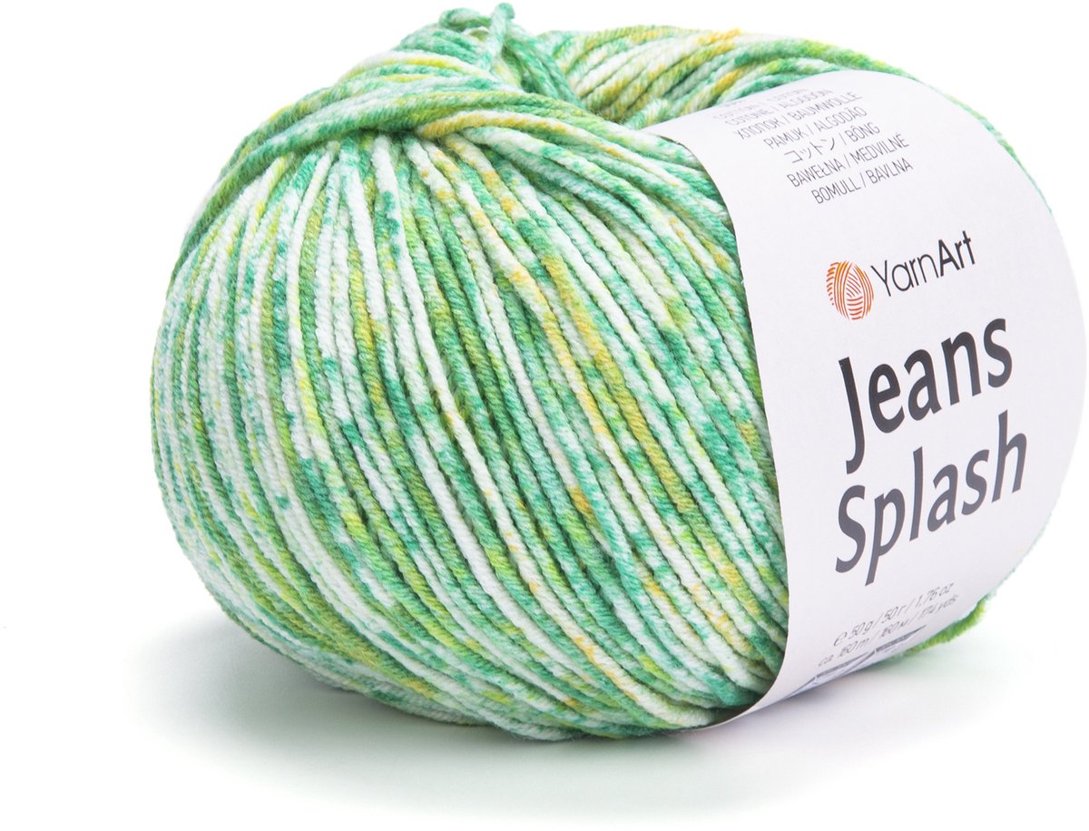 YarnArt Jeans Splash - 55% Katoen 45% Acryl - voor Haken en Breien - 50g / 160m - Kleur 946