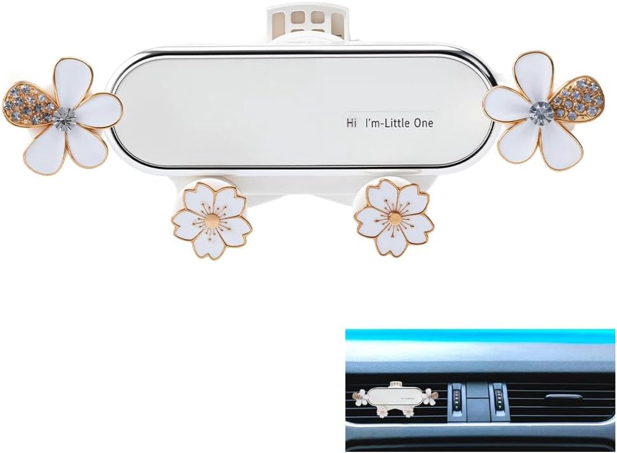 Mobiel houder voor auto - schattig design - elegante bloemen - ideaal voor smartphones - ShopVlot