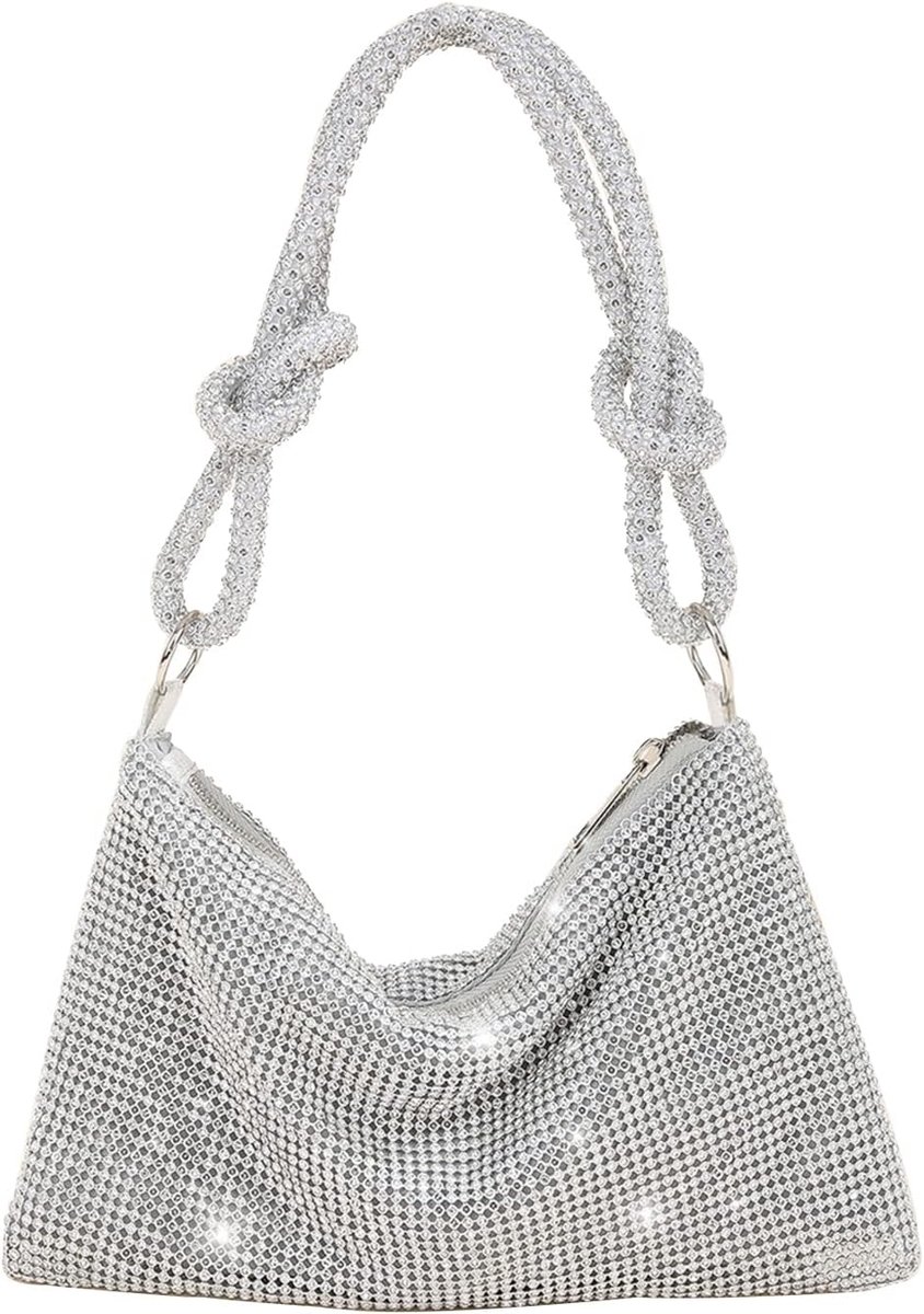 Vrouwen Strass Avondtas Crystal Clutch Bag Glitter Sparkly Handtas Bruiloft Portemonnee