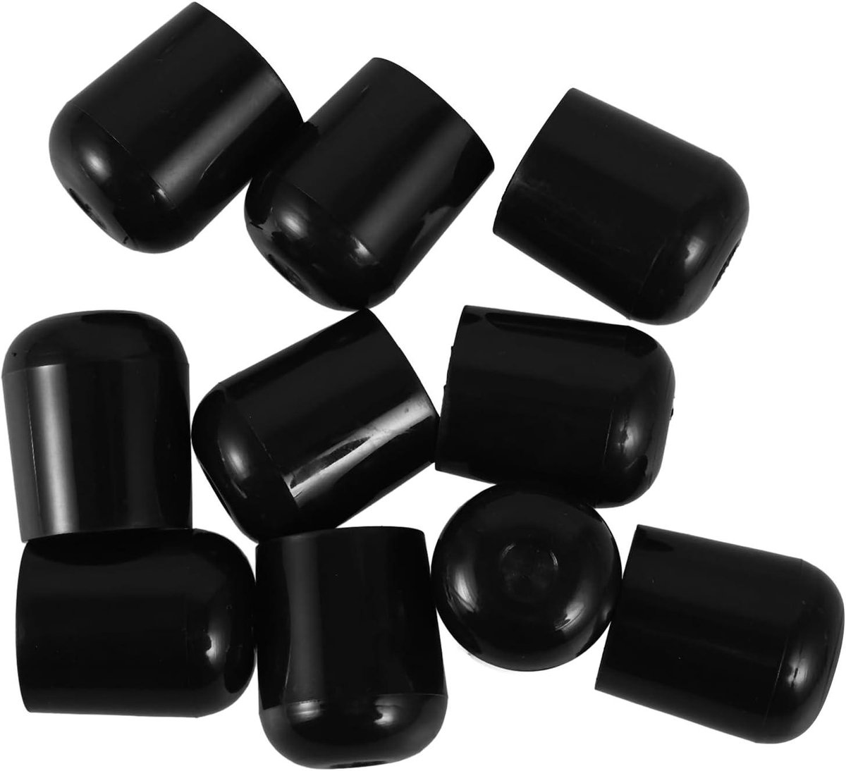 Stoelpoot Beschermers - Meubeldoppen Vloerbeschermers - Vloeren Beschermen - Slijtvast Antislip - 19 mm Binnendiameter - Zwart
