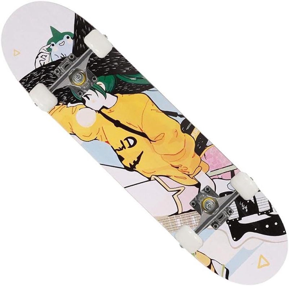 Kinder skateboard Cruiser board Trick skateboarden Double kick deck 31 x 8 inch Meerdere kleuren