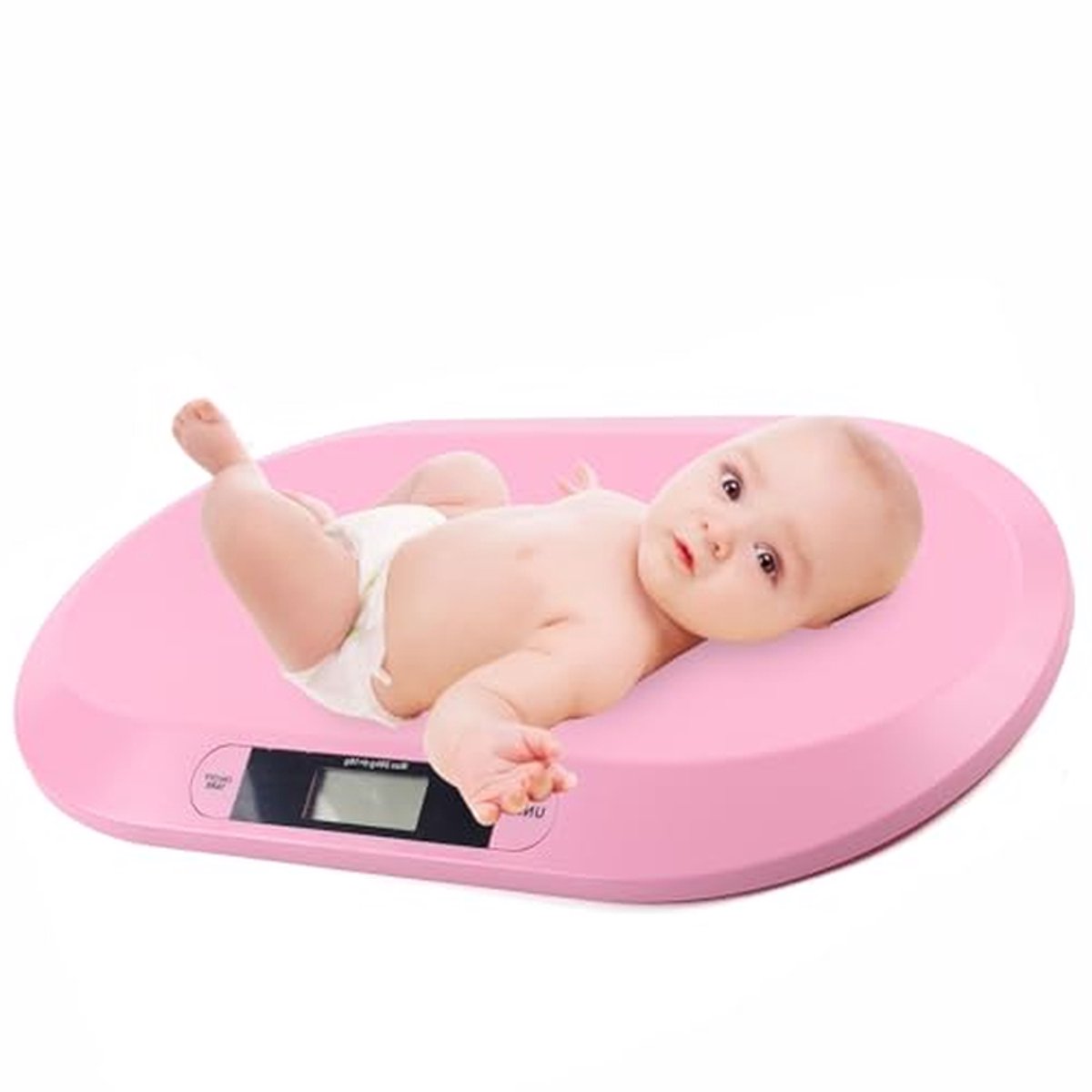 Digitale Babyweegschaal - Baby Weegschaal Klein - Baby Groei Meten - Hoge Nauwkeurigheid 10g - 20 kg - Roze