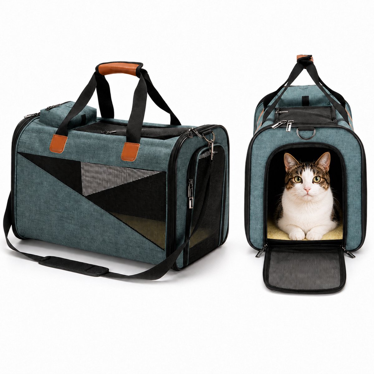 Bol.com BlueTime ® - Hondentas - Kattentas - Draagtas Hond - Draagtas Kat - Transporttas Hond - Transporttas Kat - Reistas Hond ... aanbieding