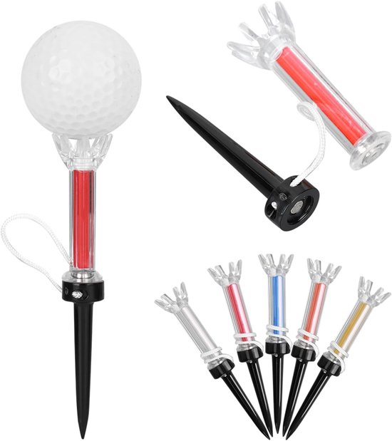 Tees Meerkleurig, Golf Tees Duurzaam kunststof Magnetisch — afbeelding 2