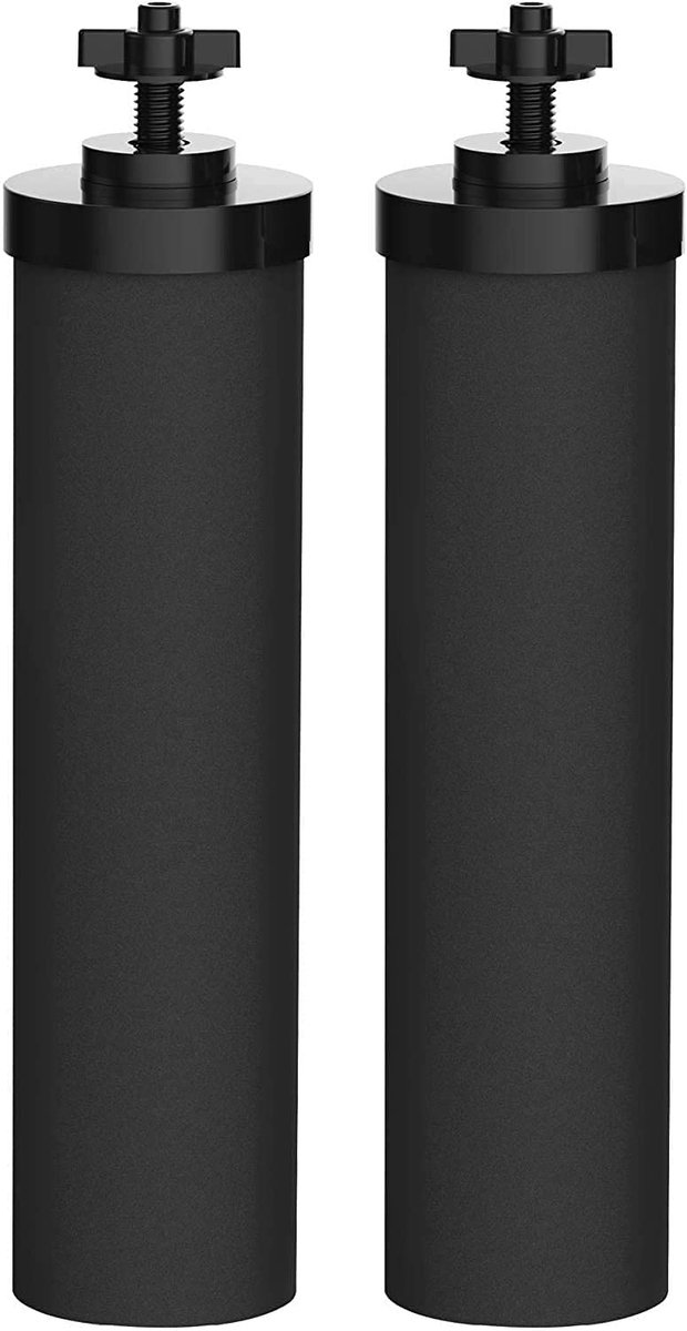 Vervangende reinigingselementen zwart – 2 reservefilters voor