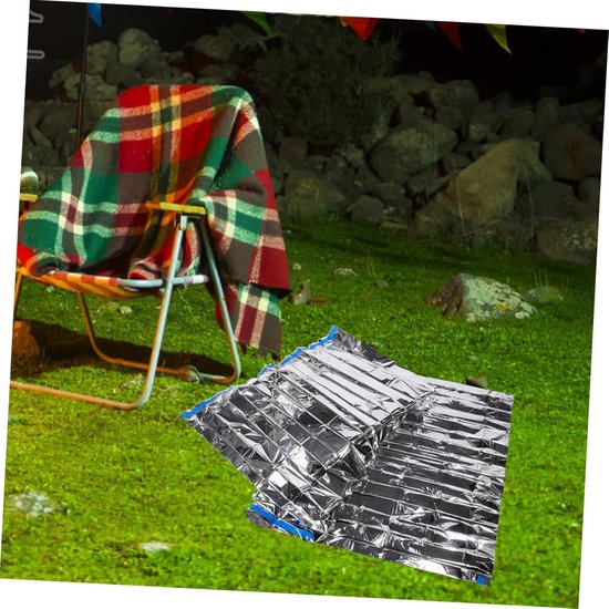 Nood Slaapzak - Survival Bag Thermodeken - Buiten Overleven - Winddicht Warmte Vasthoudend - 200x100cm - Zilver — afbeelding 3