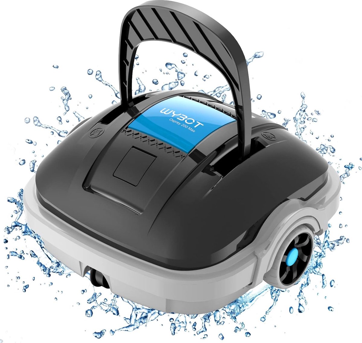 Zwembadrobot 100 minuten autonomie - automatische zwembadreiniger - twee waterinlaten - ShopVlot