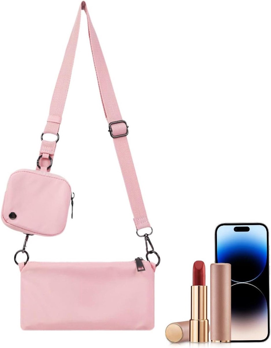 Schoudertas Dames - Handtas Portemonnee - Casual Reizen - Dubbele Vakken - 20 x 15 cm - Niet gespecificeerd