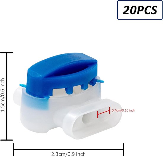 Kabelverbinders voor robotmaaier, waterdichte kabelklem met gelvulling voor robotmaaier, tuin, outdoor, auto, 20 stuks — afbeelding 5