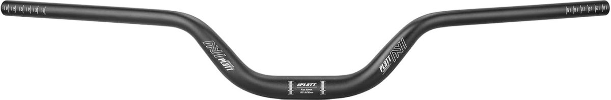 SnelShoppen - Ergonomische Fietsstuur 90mm Hoog-Riser Stuur Aluminium Legering MTB Stuur (31.8mm-780mm)