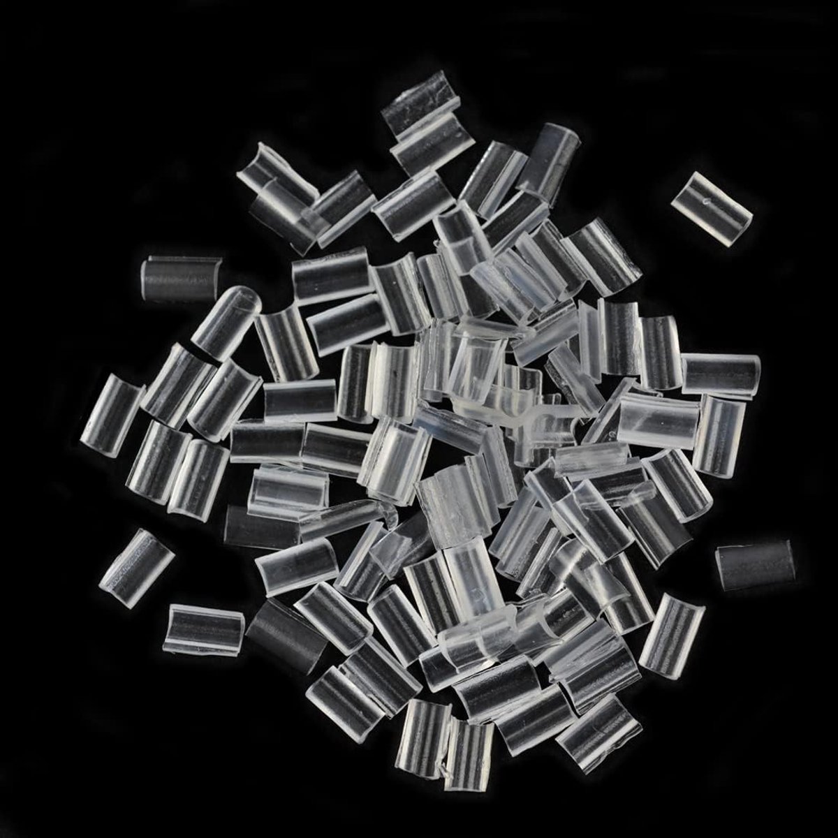 100 stuks keratine bondings vervangende bondings U Tip voor haarverlenging (wit)