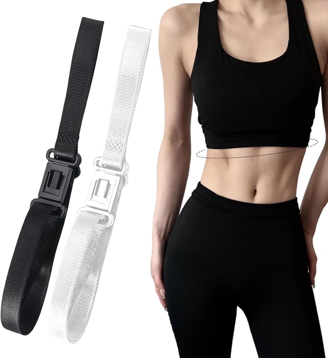 2 stuks verstelbare crop tuck band voor overhemden, elastische crop-top riem, voor elke look, geschikt voor meeste vrouwen
