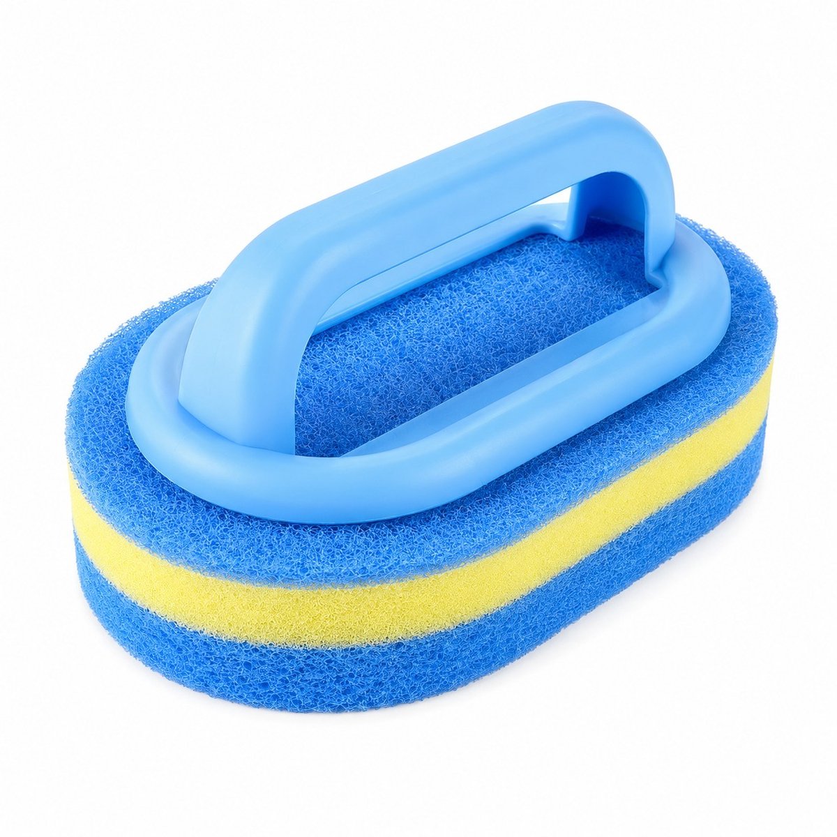 K&R Ventures® Schuurspons met Handvat - Niet-Schurend - Ergonomische Schoonmaakspons - Voor Keuken, Badkamer, Tegels & Glas - 1 Stuk