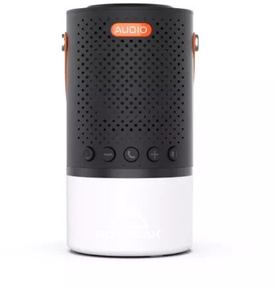 RoxPeak® Campbeam - Campinglamp met Bluetooth Speaker, Draadloze Oplader & Powerbank - IP66 Waterdicht - USB-C - 5000 mAh - Outdoor Lamp