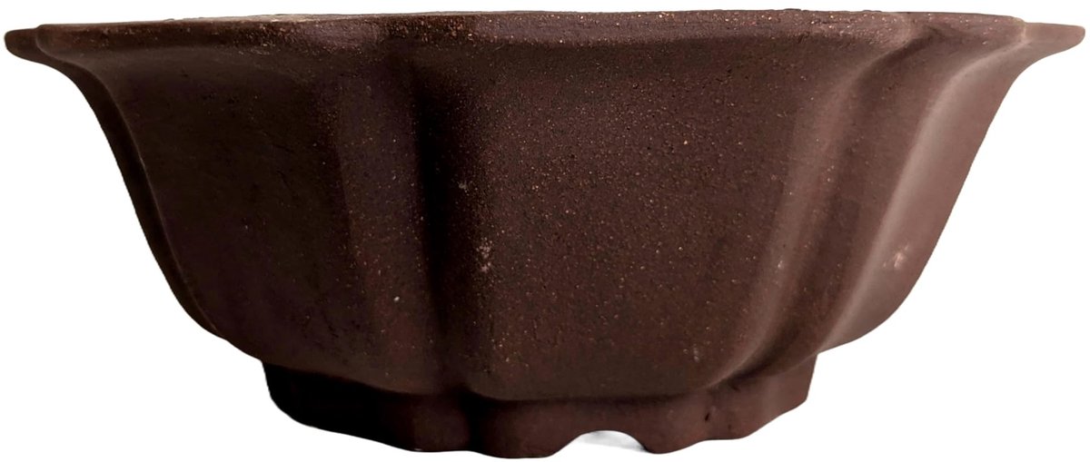 Omgoods - Ongelakte Keramische Bonsai Pot - Design 5, 18cm