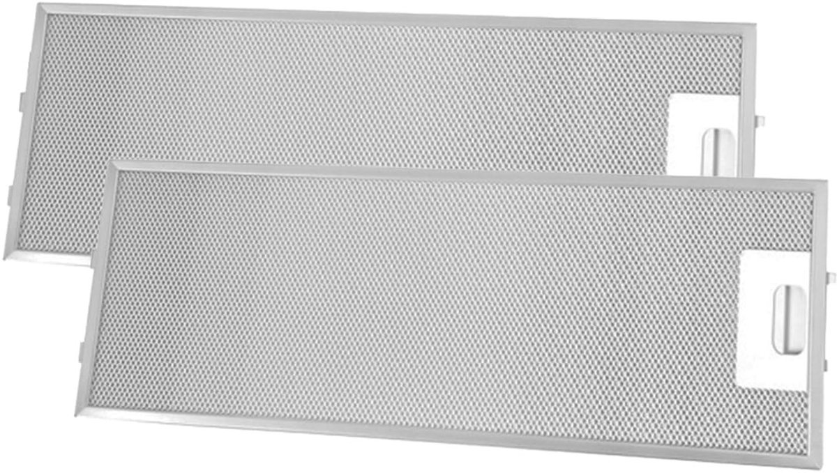 Omgoods - Set van 2 Metaal Vetfilters voor Afzuigkappen - Compatibel met Bosch en Siemens