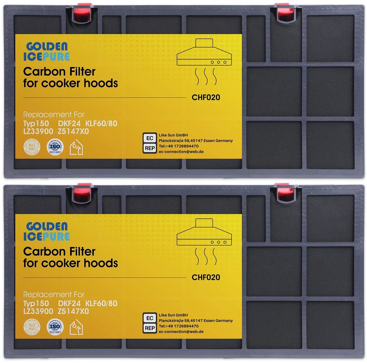Omgoods - Actief Koolfilter - Vervangingsfilter voor AEG, Bosch, Siemens