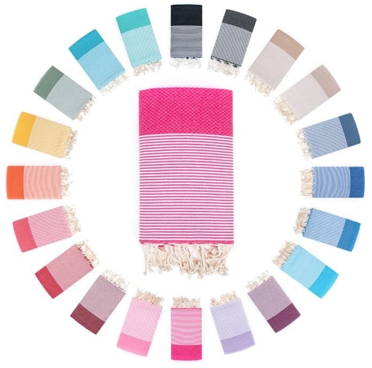 Omgoods - Honeycomb Fouta Hammam Towel XXL - 100% Katoen Bad- en Strandlaken