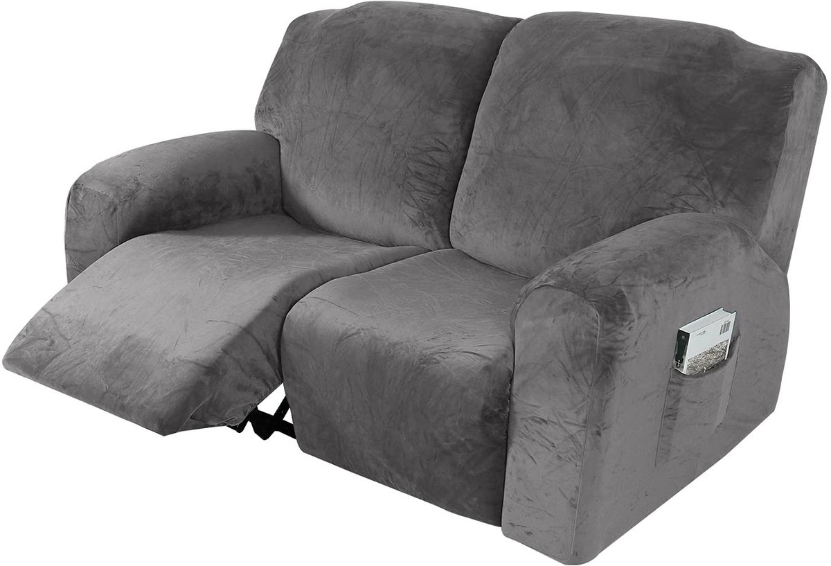 Omgoods - Stretch Velvet Massage Chair Cover - Wasbare Stoelhoezen voor 2-zit