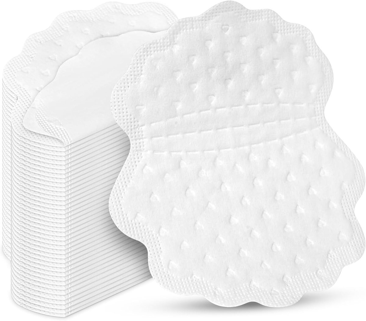 Okselpads, 40 stuks oksel zweetpads, zelfklevende okselpads, wegwerpanti-zweetpads voor dames en heren, absorberen tegen zweetvlekken (wit)