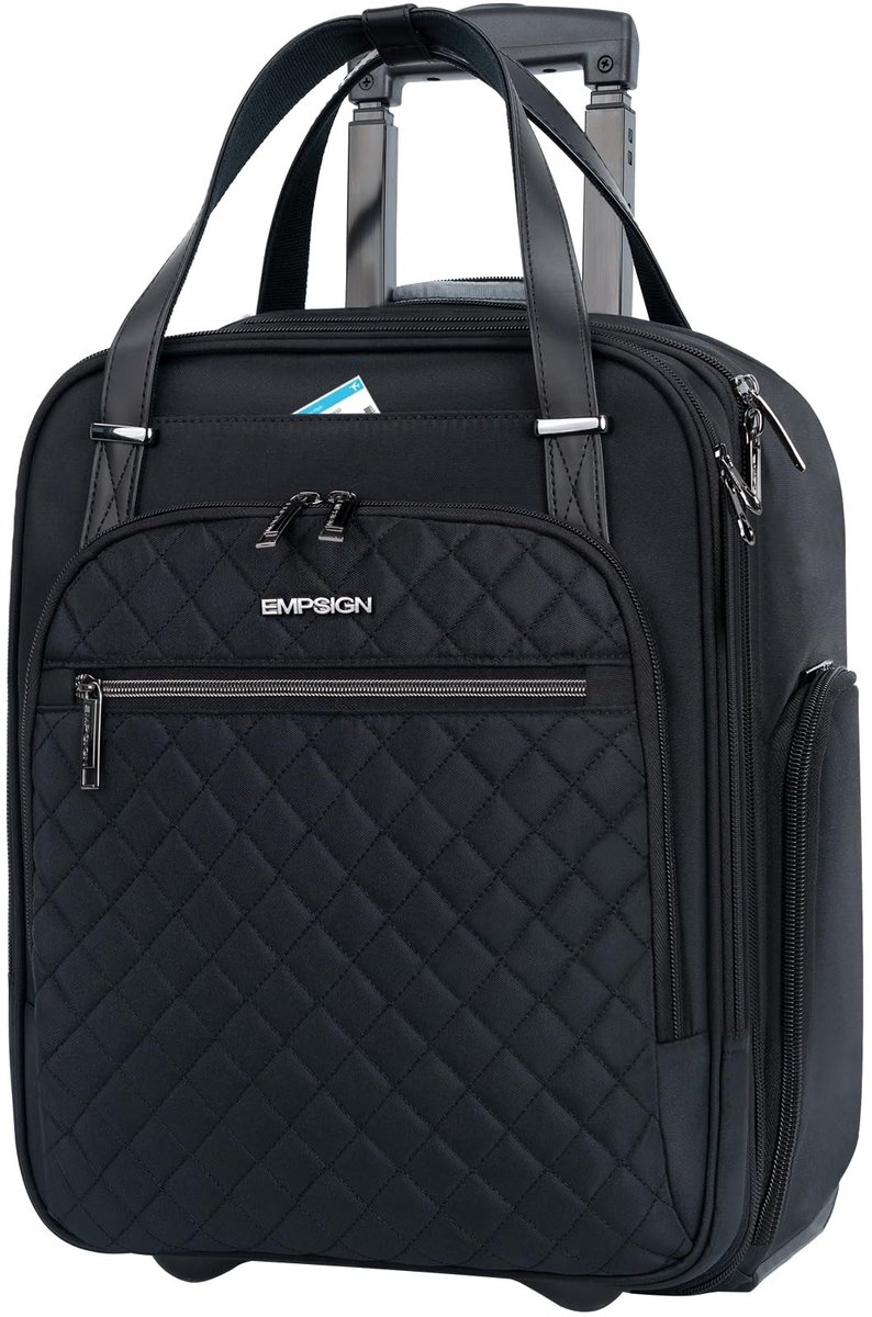 Omgoods - Handbagage Onder De Stoel Tas, Lichtgewicht Rollende Weekendtas voor Reizen