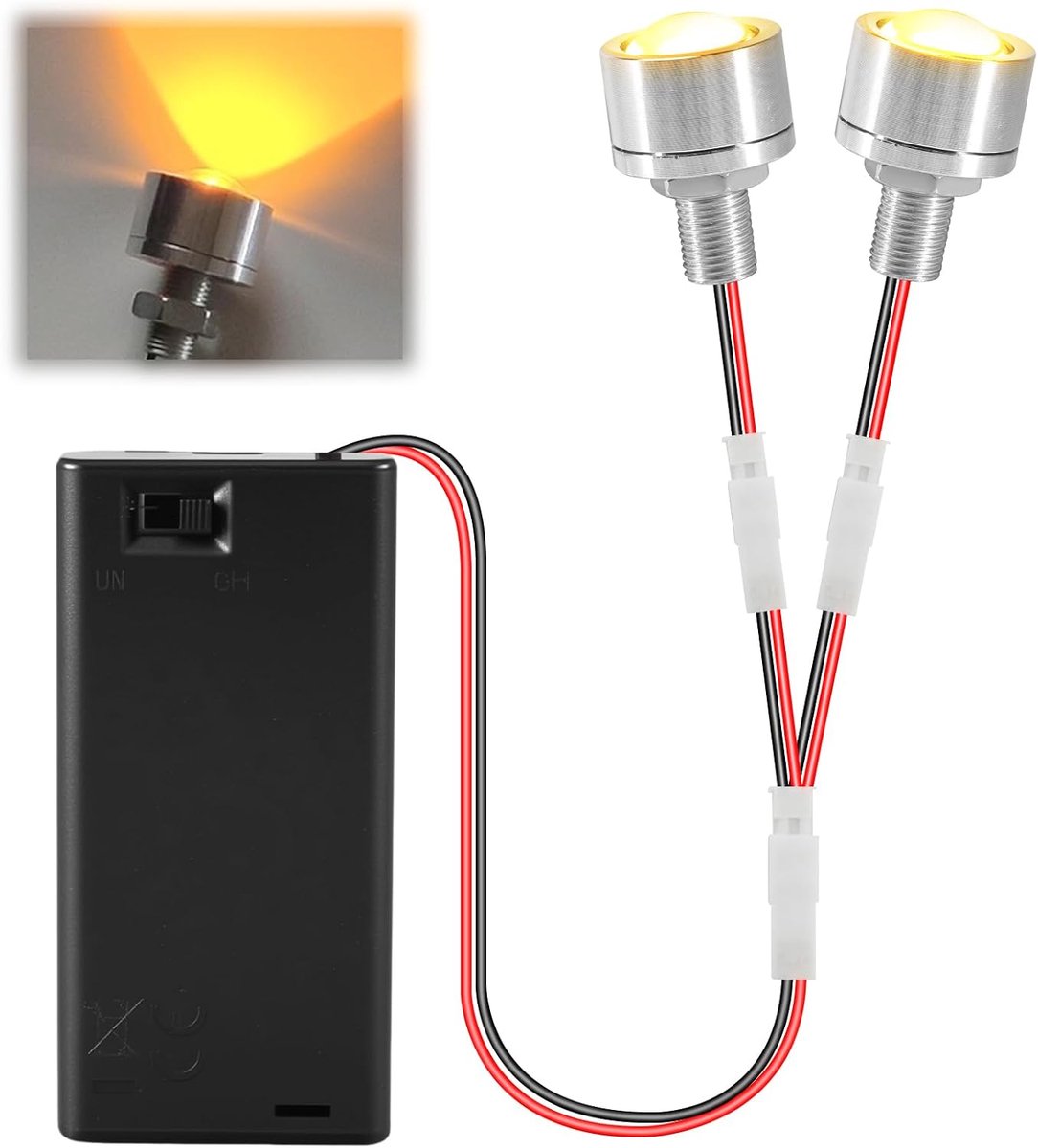 Miniatuur ledlampen voor poppenhuizen, micro ledlicht, kleine ledverlichting, poppenhuis, miniatuuraccessoires, miniatuur ledlampen voor vitrines, microhuis, speelgoedhuisdecoratie (warm wit)