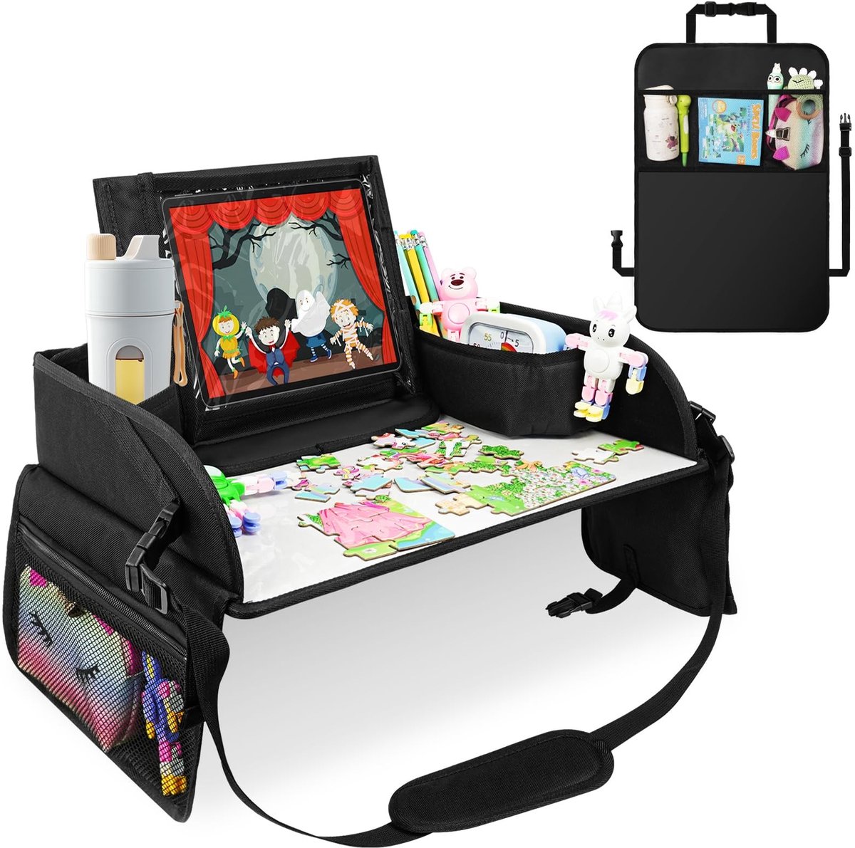 Omgoods - Kids Travel Desk en Autostoel Beschermhoes - Multifunctioneel en Makkelijk Schoon te Maken