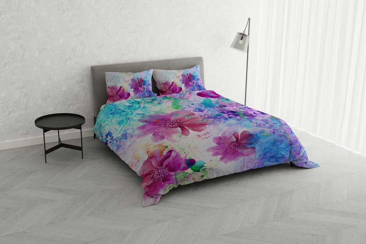 Omgoods - Digitale Print Beddengoedset van 100% Katoen voor Tweepersoonsbed