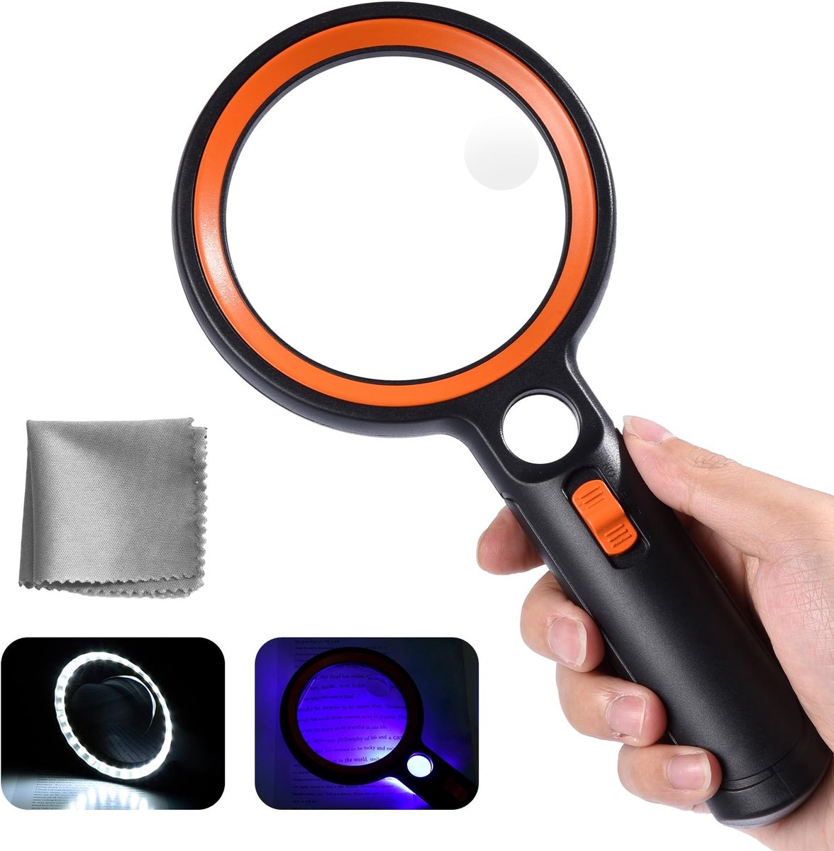 Omgoods - Vergrootglas met Licht - Handmagnifier met 31 LED Lichten