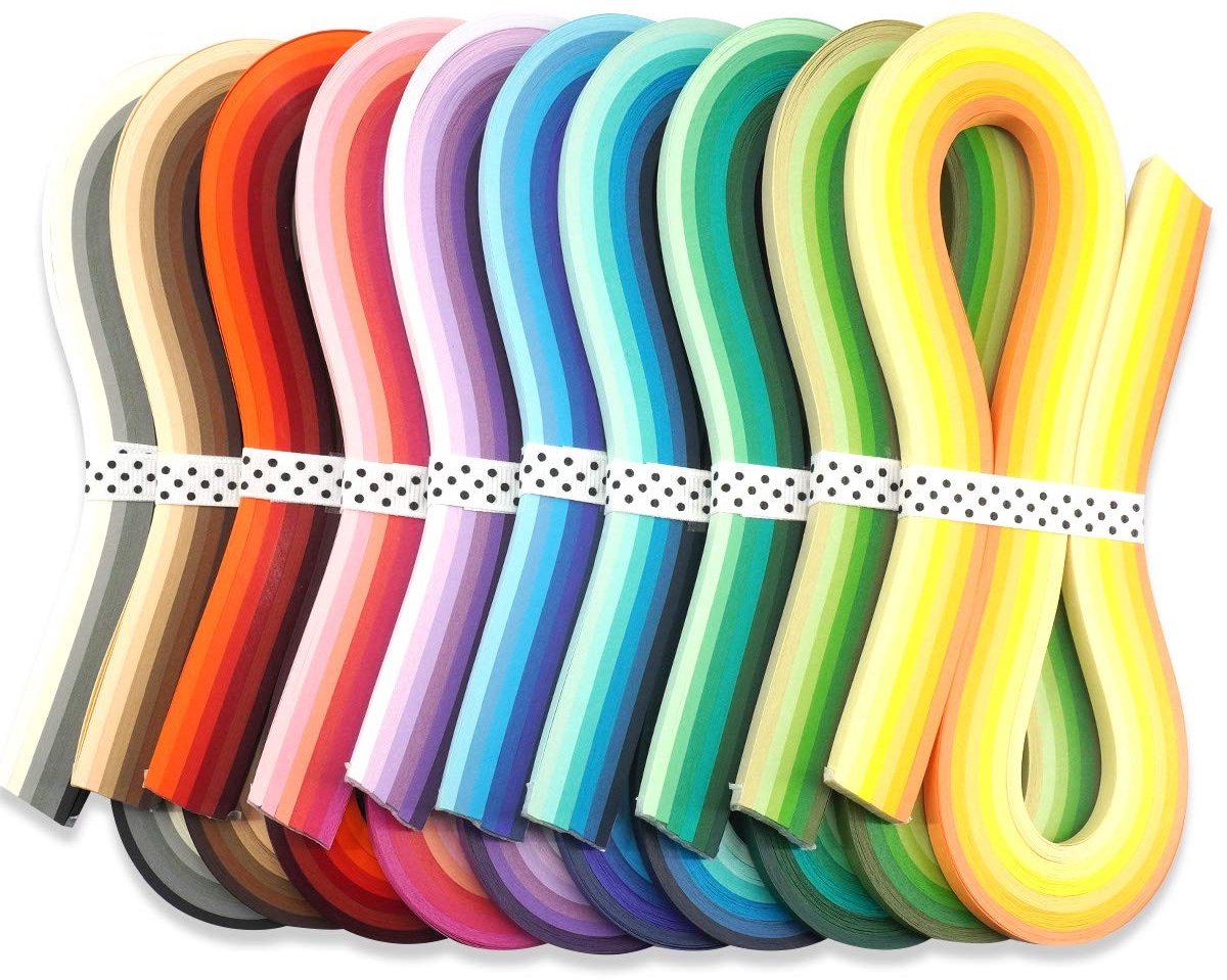 Omgoods - Quilling Set met 60 Kleuren - 1200 Strips van 54 cm