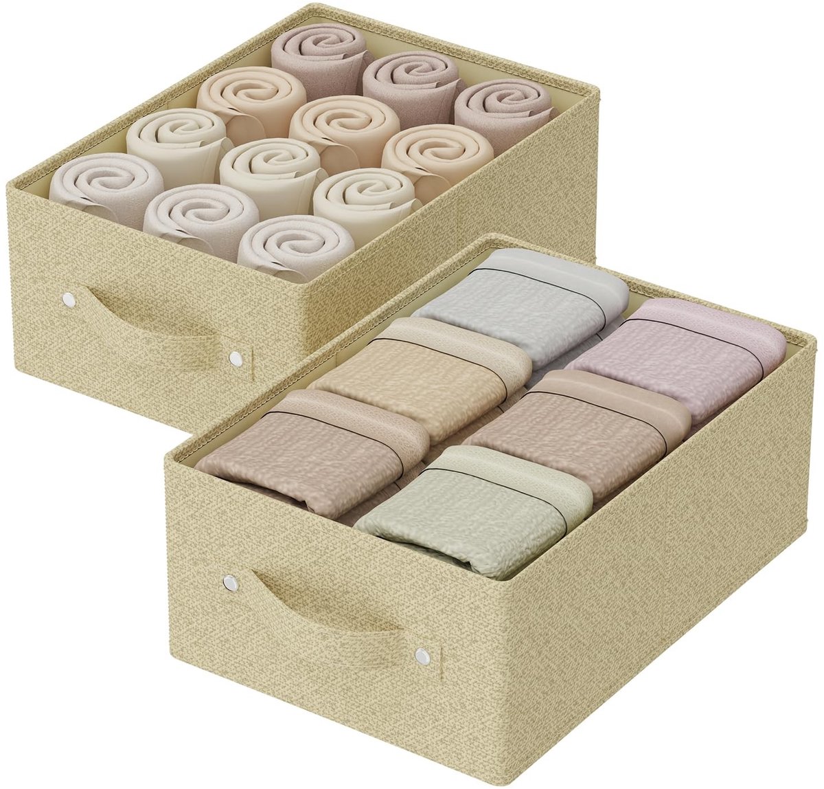 Omgoods - Opvouwbare Opbergdozen voor Thuis en Kantoor, Set van 2