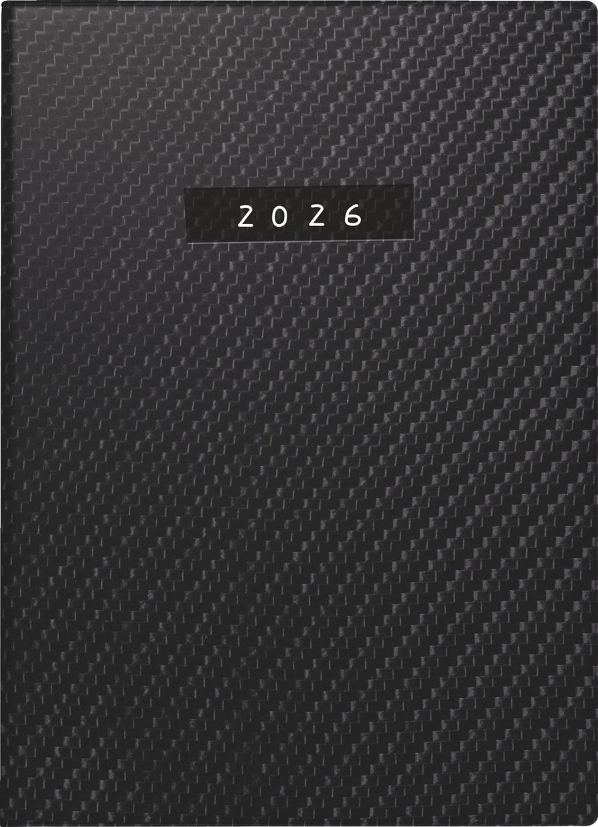 Omgoods - rido/idé Pocket Calendar Mod Technik 2026 'Carbon' - A6 Faux Leather