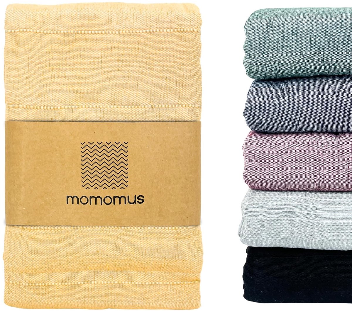 Omgoods - Multifunctional Bedspread Mustard Yellow 230 x 260 cm