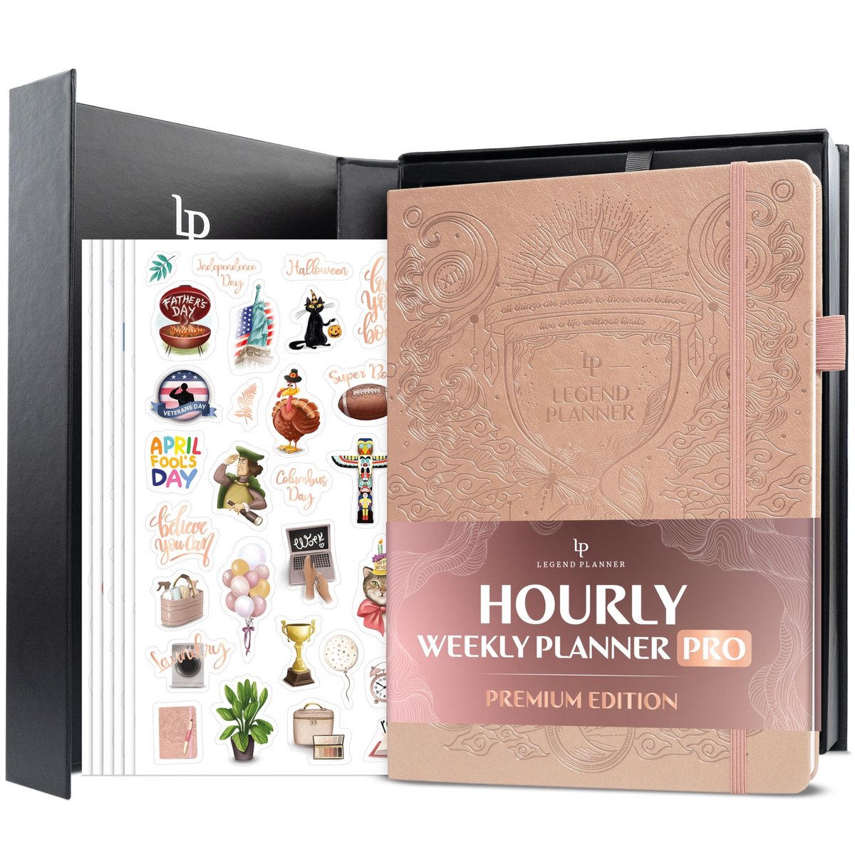 Omgoods - Legend Hour Planner - Grote Ongeplande Kalender Planner met Tijdslots