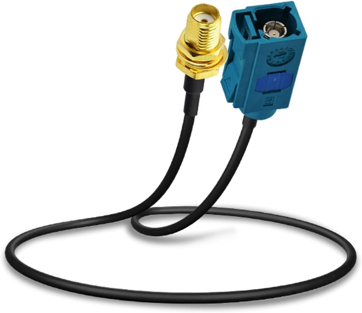 GPS DAB antenne-adapterkabel Fakra Z-aansluiting naar SMA-aansluiting auto antenne verlengkabel 30 cm voor stereo Android head-unit, GPS navigatie FM, DAB Radio 4G LTE Telematic