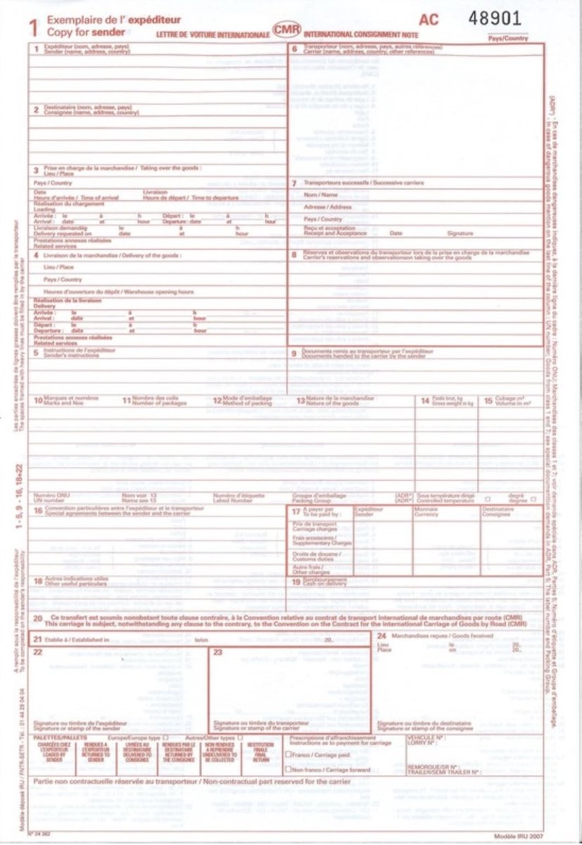 Omgoods - Set van 2 International Waybill Notebooks - A4 Formaat