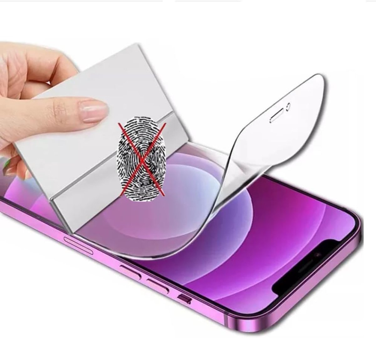 2pcs Film TPU mat voor iPhone 14 Plus 6.7" | Anti-vingerafdruk, Anti-Glance, Hydrogel Film, Gel Film, Schermbeschermer, Flexibel, Transparant, Niet-Hard Glas